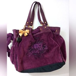 Juice Couture purple 💜 velvet tote